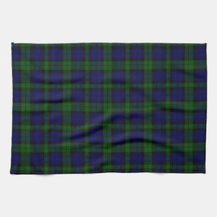 Black Watch Tartan Blue Green Pset Theedoek