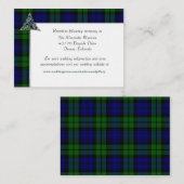 Black Watch Tartan Bond Informatiekaartje (Voorkant / Achterkant)