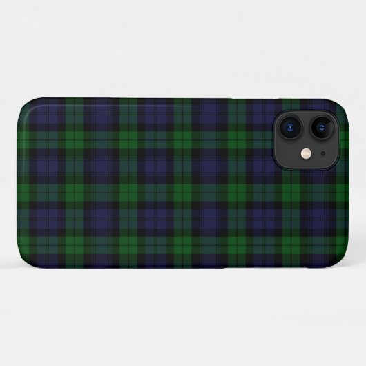 Black Watch Tartan Case-Mate iPhone Case (Achterkant (horizontaal))