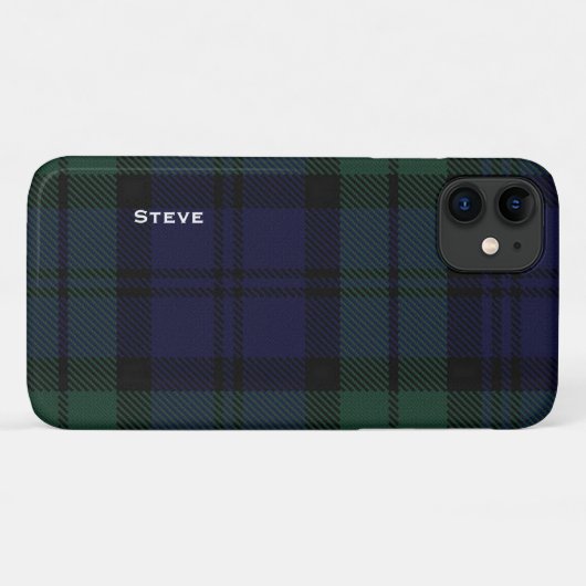 Black Watch Tartan Case-Mate iPhone Case (Achterkant (horizontaal))