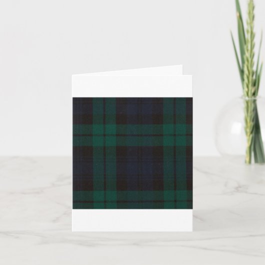 Black Watch Tartan Kaart (Voorkant)