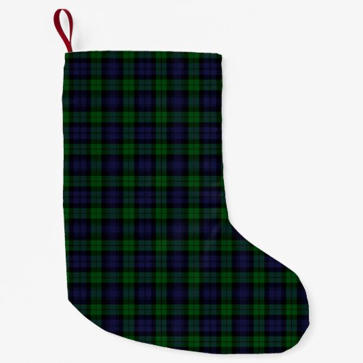 Black Watch Tartan Kleine Kerstsok (Voorkant)
