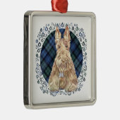 Black Watch Tartan Metalen Ornament (Rechts)