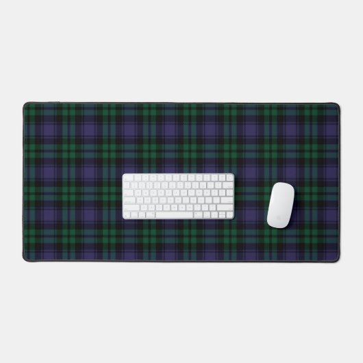 Black Watch Tartan, Plaid Bureaumat (Keyboard & Muis)