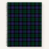Black Watch Tartan, Plaid Notitieboek (Voorkant)