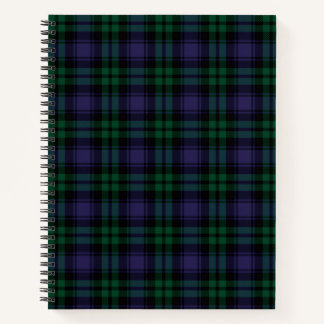 Black Watch Tartan, Plaid Notitieboek