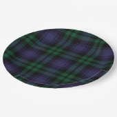 Black Watch Tartan, Plaid Papieren Bordje (Gekanteld)