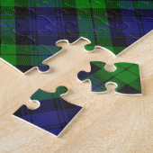 Black Watch Tartan Plaid Pattern Legpuzzel (Zijkant)