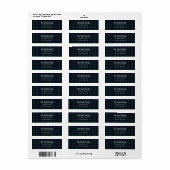 Black Watch Tartan, Plaid Retouradres Etiket (Full Sheet)