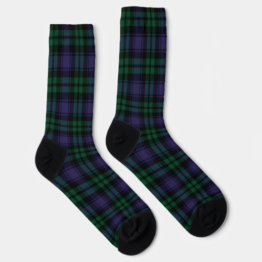 Black Watch Tartan, Plaid Sokken (Rechts)