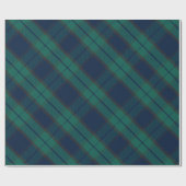Black Watch Tartan Pset Classic Blue Green Cadeaupapier (Vlak)