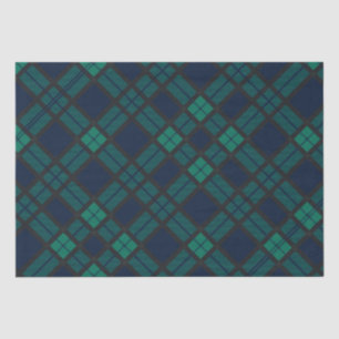 Black Watch Tartan Pset Classic Blue Green Tissuepapier