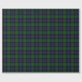 Black Watch Tartan Pset Scottish Pset Pattern Cadeaupapier (Vlak)