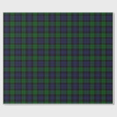 Black Watch Tartan Pset Scottish Pset Pattern Cadeaupapier (Vlak)