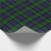 Black Watch Tartan Pset Scottish Pset Pattern Cadeaupapier (Hoek)