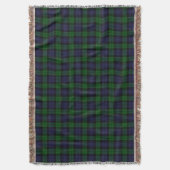 Black Watch Tartan Pset Scottish Pset Pattern Deken (Voorkant Verticaal)