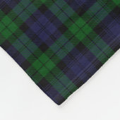 Black Watch Tartan Pset Scottish Pset Pattern Fleece Deken (Hoek)