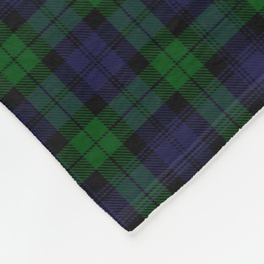 Black Watch Tartan Pset Scottish Pset Pattern Fleece Deken (Hoek)