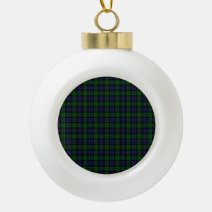 Black Watch Tartan Pset Scottish Pset Pattern Keramische Bal Ornament