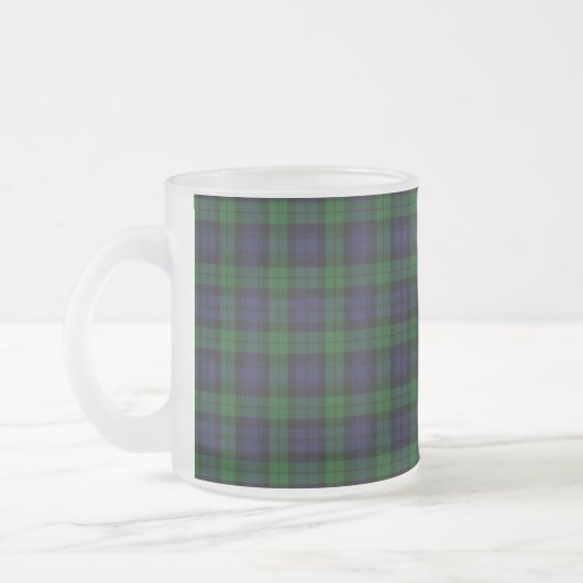 Black Watch Tartan Pset Scottish Pset Pattern Matglas Koffiemok (Links)