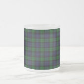 Black Watch Tartan Pset Scottish Pset Pattern Matglas Koffiemok (Center)