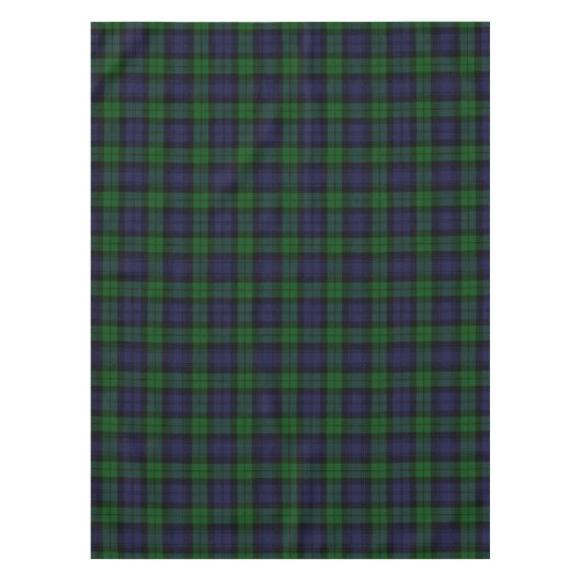 Black Watch Tartan Pset Scottish Pset Pattern Tafelkleed (Voorkant)