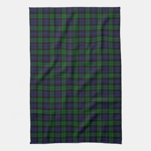 Black Watch Tartan Pset Scottish Pset Pattern Theedoek (Verticaal)