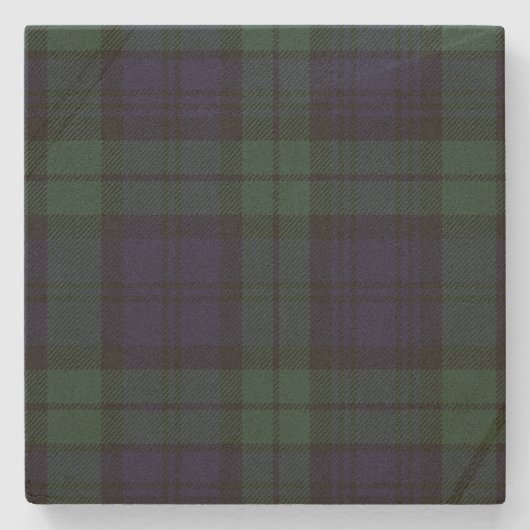 Black Watch Tartan Pset Stone Onderzetter (Voorkant)