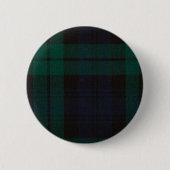 Black Watch Tartan Ronde Button 5,7 Cm (Voorkant)