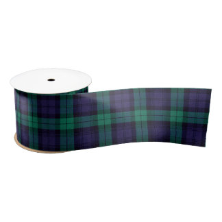 Black Watch Tartan Satijnen Lint
