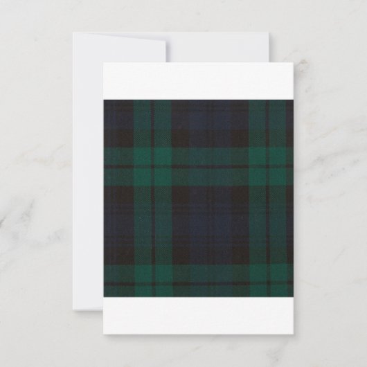 Black Watch Tartan Save The Date (Voorkant)