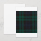 Black Watch Tartan Save The Date (Voorkant / Achterkant)