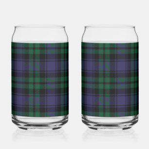 Black Watch Tartan, Schotse ruit Blikvorm Glas