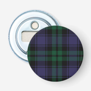 Black Watch Tartan, Schotse ruit Button Flesopener