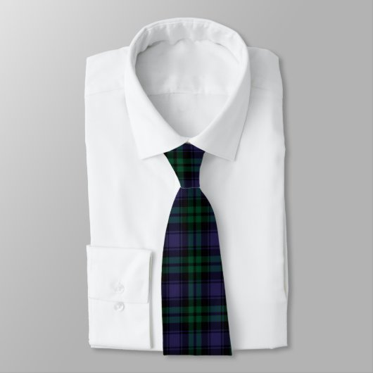 Black Watch Tartan, Schotse ruit Stropdas (Gebonden)