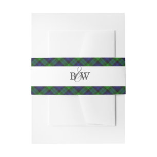 Black Watch Tartan Scottish Pset Uitnodigingen Wikkel