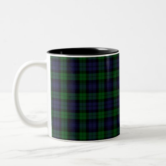 Black Watch Tartan Tweekleurige Koffiemok (Links)