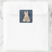 Black Watch Tartan Vierkante Sticker (Tas)