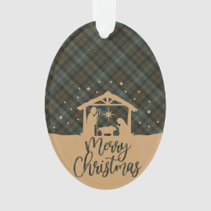 Black Watch Verweerde Schotse Tartan Kerstmis Ornament