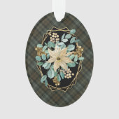 Black Watch Weathered Original Scottish Tartan Ornament (voorkant)