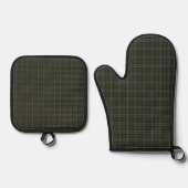 Black Watch Weathered Original Scottish Tartan Ovenwant & Pannenlap Set (Voorkant)