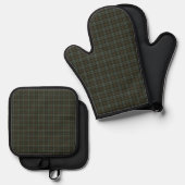 Black Watch Weathered Original Scottish Tartan Ovenwant & Pannenlap Set (Voorkant / Achterkant)