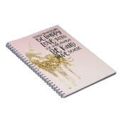Black Waterverf Inspirerend Gold Unicorn Notitieboek (Rechterzijde)