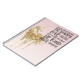 Black Waterverf Inspirerend Gold Unicorn Notitieboek (Linkerzijde)