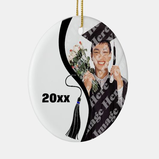  Black Wave Afstuderen Ornament (Rechts)