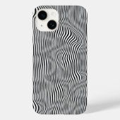 Black Wavy Stripes Case-Mate iPhone Case (Achterkant)