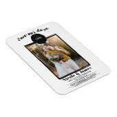 Black Wax Seal Foto Bruiloft Save the Date Magneet (Rechterzijde)