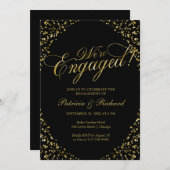 Black We zijn een uitnodiging van de Engaged Party (Voorkant / Achterkant)