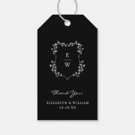 Black Wedding Bedankt Cadeaulabel