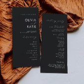 Black Wedding Ceremony Programma Sjabloon
